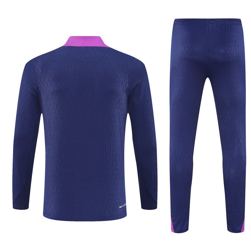 25/26 FC Barcelona Training Blue/Purple Tracksuit from FootballPrestige.club - Premium Football Kits