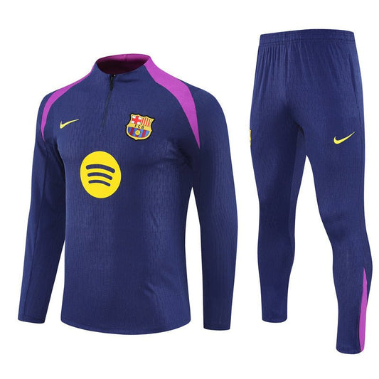 25/26 FC Barcelona Training Blue/Purple Tracksuit from FootballPrestige.club - Premium Football Kits