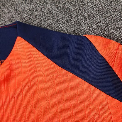 25/26 FC Barcelona Training Orange/Blue Kids Size Tracksuit from FootballPrestige.club - Premium Football Kits