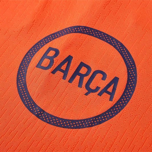 25/26 FC Barcelona Training Orange/Blue Tracksuit from FootballPrestige.club - Premium Football Kits