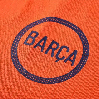 25/26 FC Barcelona Training Orange/Blue Tracksuit from FootballPrestige.club - Premium Football Kits