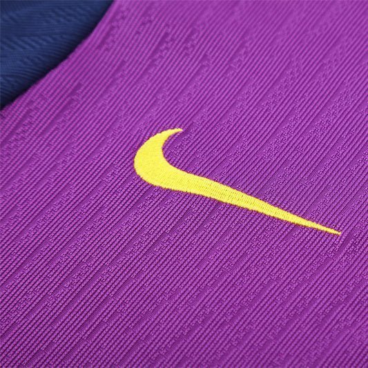 25/26 FC Barcelona Training Purple/Blue Kids Size Tracksuit from FootballPrestige.club - Premium Football Kits