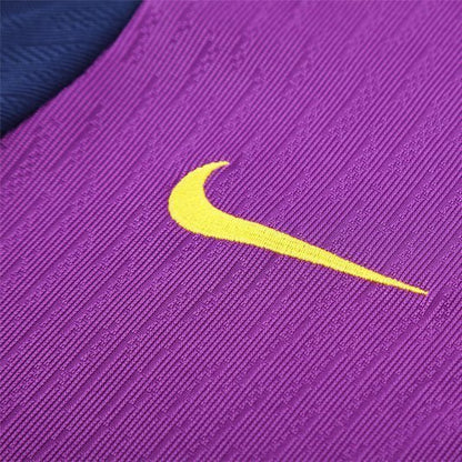 25/26 FC Barcelona Training Purple/Blue Kids Size Tracksuit from FootballPrestige.club - Premium Football Kits