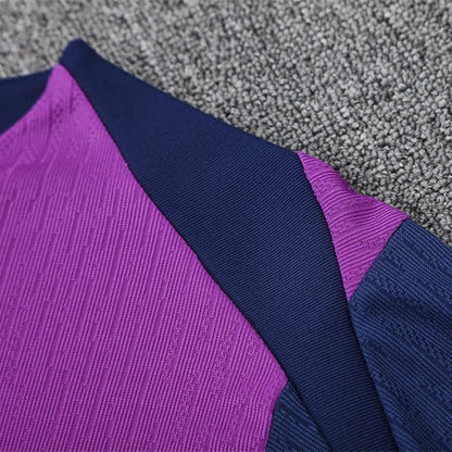 25/26 FC Barcelona Training Purple/Blue Kids Size Tracksuit from FootballPrestige.club - Premium Football Kits