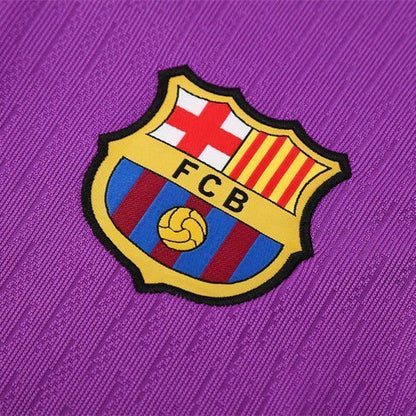 25/26 FC Barcelona Training Purple/Blue Kids Size Tracksuit from FootballPrestige.club - Premium Football Kits