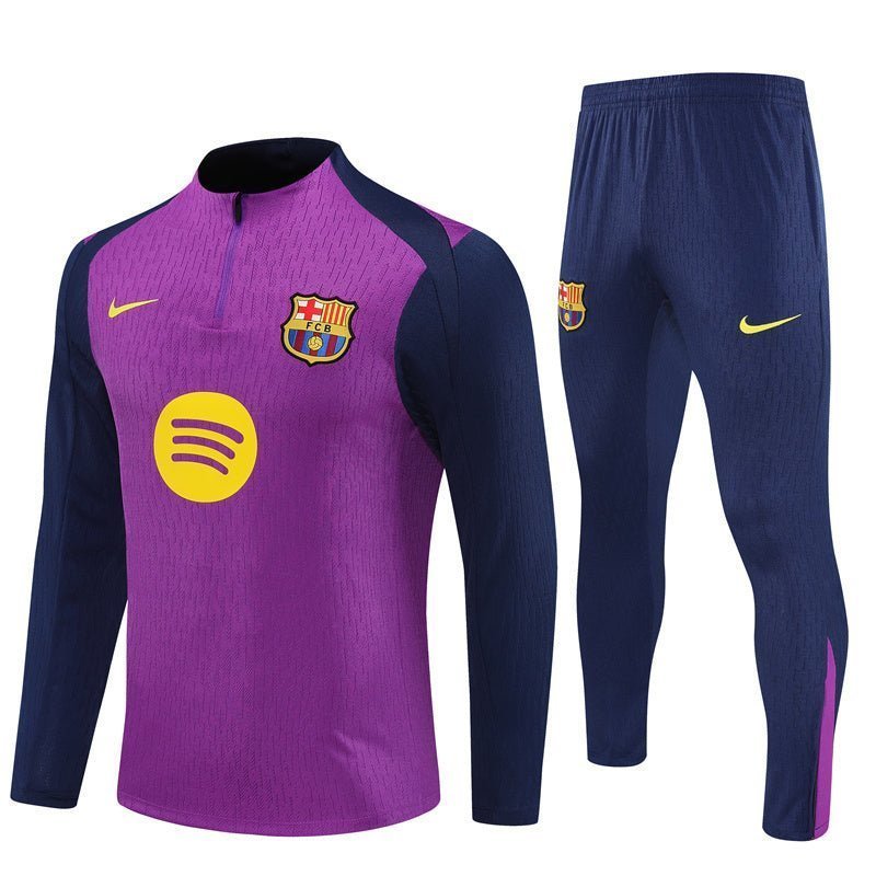 25/26 FC Barcelona Training Purple/Blue Tracksuit from FootballPrestige.club - Premium Football Kits
