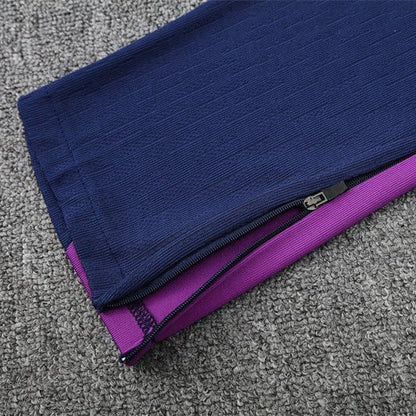 25/26 FC Barcelona Training Purple/Blue Tracksuit from FootballPrestige.club - Premium Football Kits