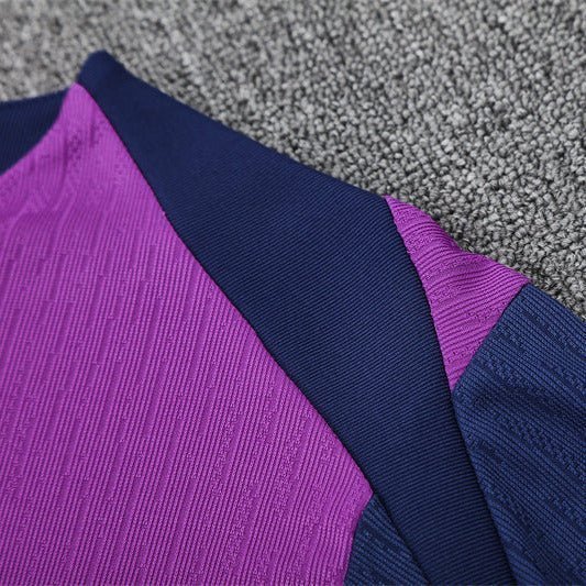 25/26 FC Barcelona Training Purple/Blue Tracksuit from FootballPrestige.club - Premium Football Kits