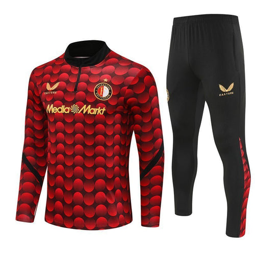 25/26 Feyenoord Pre-Match Home Tracksuit from FootballPrestige.club - Premium Football Kits