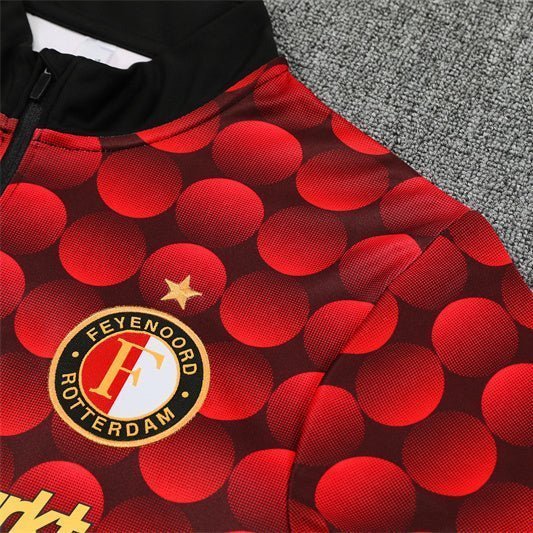 25/26 Feyenoord Pre-Match Home Tracksuit from FootballPrestige.club - Premium Football Kits