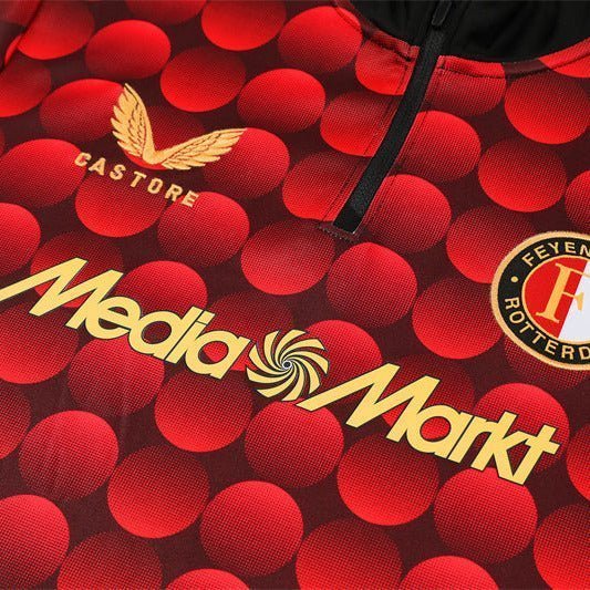 25/26 Feyenoord Pre-Match Home Tracksuit from FootballPrestige.club - Premium Football Kits