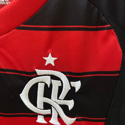 25/26 Flamengo Home Kids Size Kit from FootballPrestige.club - Premium Football Kits