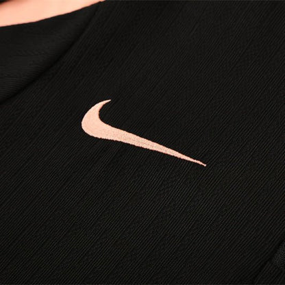 25/26 France Training Black/Light Pink Tracksuit from FootballPrestige.club - Premium Football Kits