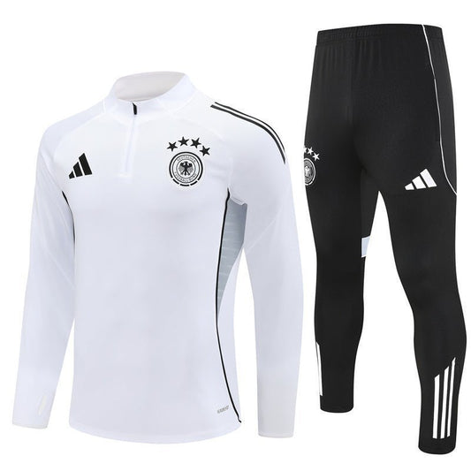 25/26 Germany Training White Kids Size Tracksuit from FootballPrestige.club - Premium Football Kits