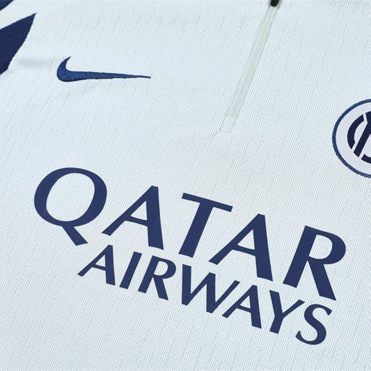 25/26 Inter Milan White Kids Size Tracksuit from FootballPrestige.club - Premium Football Kits