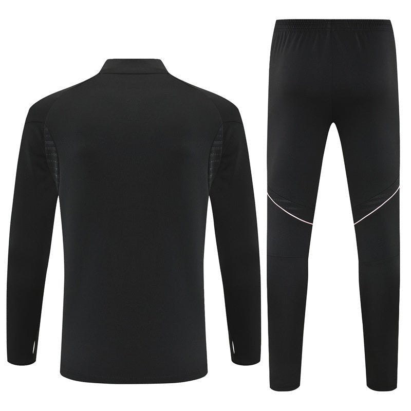 25/26 Juventus Training Black Tracksuit from FootballPrestige.club - Premium Football Kits