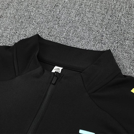 25/26 Juventus Training Black Tracksuit from FootballPrestige.club - Premium Football Kits