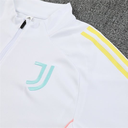 25/26 Juventus Training White Tracksuit from FootballPrestige.club - Premium Football Kits