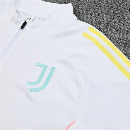 25/26 Juventus Training White Tracksuit from FootballPrestige.club - Premium Football Kits