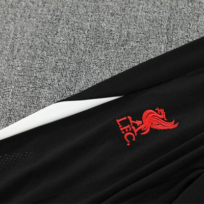 25/26 Liverpool Training Black Kids Size Tracksuit from FootballPrestige.club - Premium Football Kits