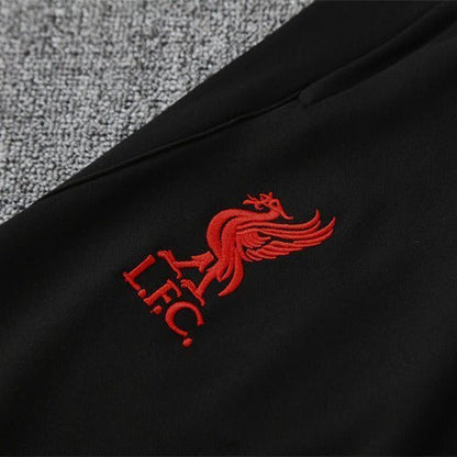 25/26 Liverpool Training Black Kids Size Tracksuit from FootballPrestige.club - Premium Football Kits