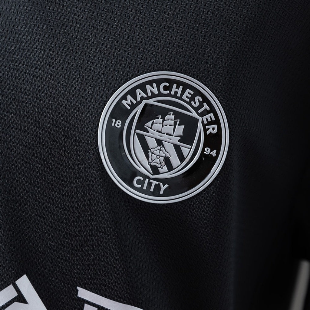 25/26 Manchester City Away Kids Size Kit from FootballPrestige.club - Premium Football Kits