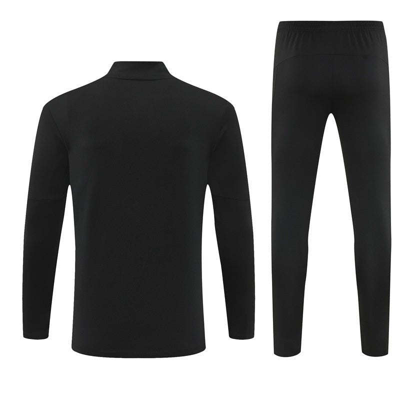 25/26 Manchester City x Asahi Black Kids Size Tracksuit from FootballPrestige.club - Premium Football Kits