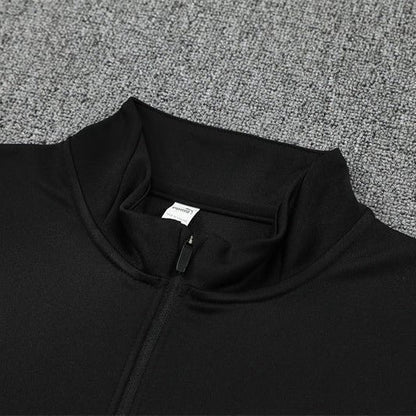 25/26 Manchester City x Asahi Black Tracksuit from FootballPrestige.club - Premium Football Kits
