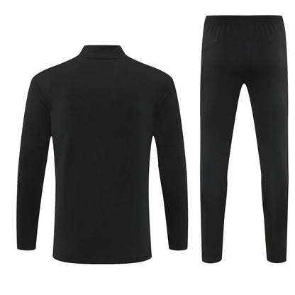 25/26 Manchester City x Asahi Black Tracksuit from FootballPrestige.club - Premium Football Kits