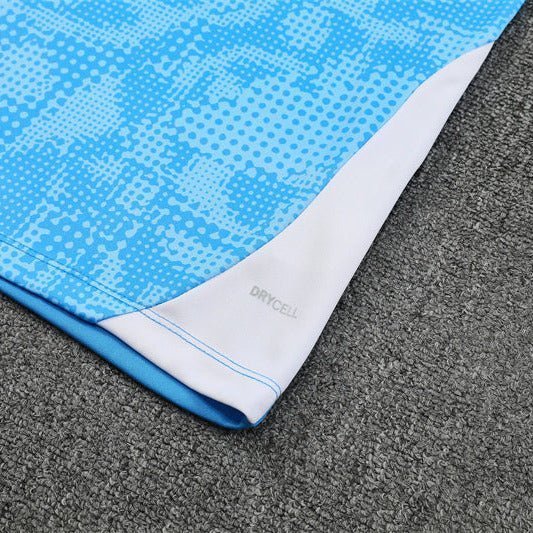 25/26 Manchester City x Asahi Blue Kids Size Tracksuit from FootballPrestige.club - Premium Football Kits