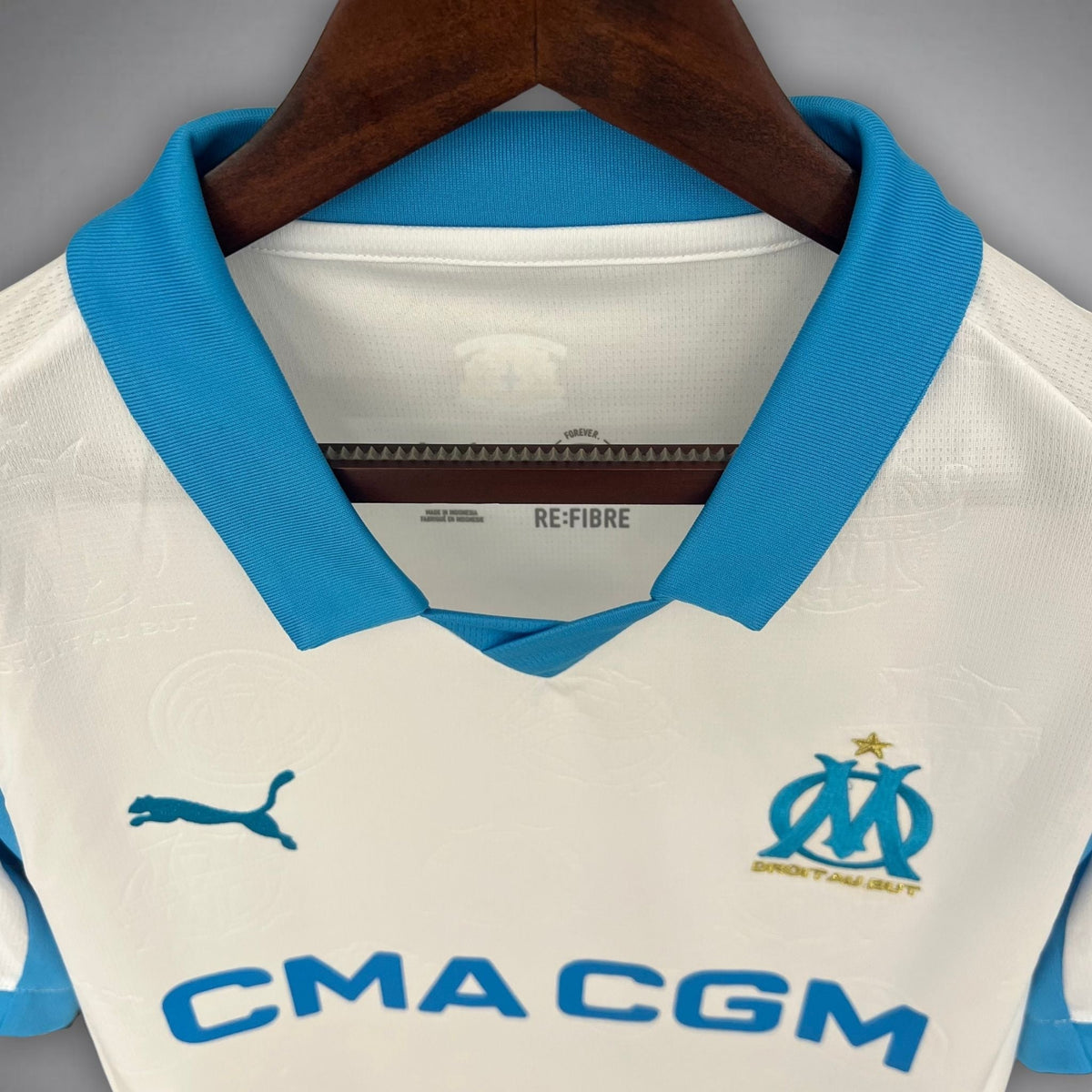 25/26 Marseille Home Kit from FootballPrestige.club - Premium Football Kits