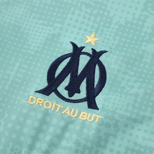 25/26 Marseille Training Mint Green Kids Size Tracksuit from FootballPrestige.club - Premium Football Kits