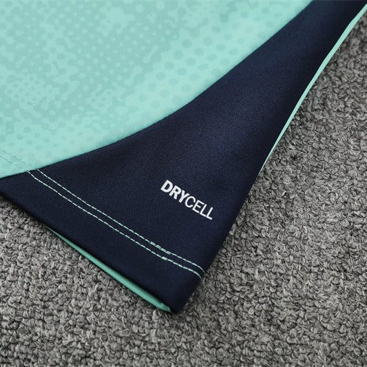 25/26 Marseille Training Mint Green Kids Size Tracksuit from FootballPrestige.club - Premium Football Kits
