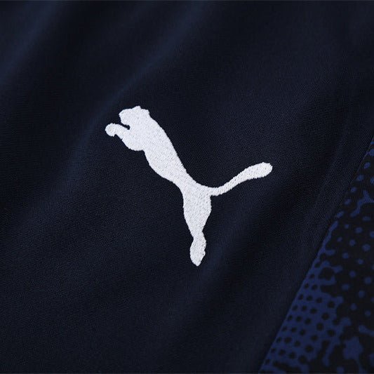 25/26 Marseille Training Navy Blue Kids Size Tracksuit from FootballPrestige.club - Premium Football Kits