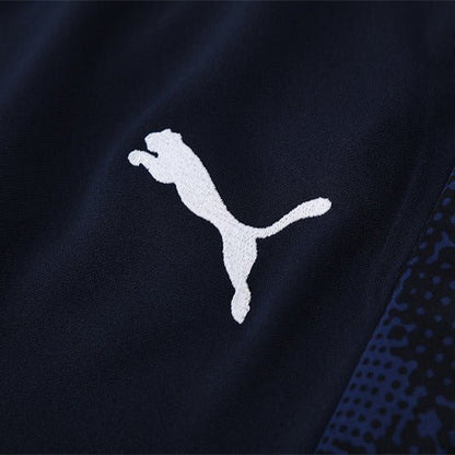 25/26 Marseille Training Navy Blue Kids Size Tracksuit from FootballPrestige.club - Premium Football Kits