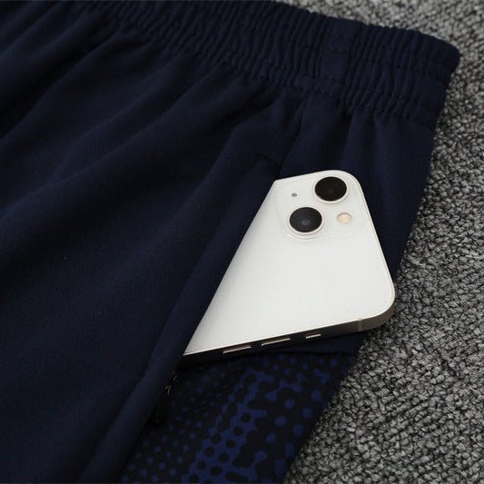 25/26 Marseille Training Navy Blue Tracksuit from FootballPrestige.club - Premium Football Kits