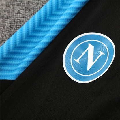 25/26 Napoli Training Black Kids Size Tracksuit from FootballPrestige.club - Premium Football Kits