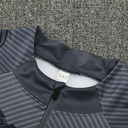 25/26 Napoli Training Black Tracksuit from FootballPrestige.club - Premium Football Kits
