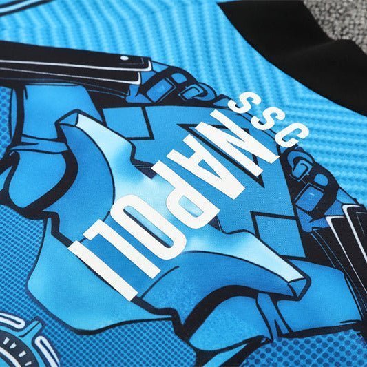 25/26 Napoli Training Blue Kids Size Tracksuit from FootballPrestige.club - Premium Football Kits