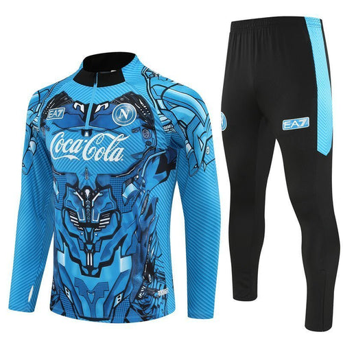 25/26 Napoli Training Blue Kids Size Tracksuit from FootballPrestige.club - Premium Football Kits