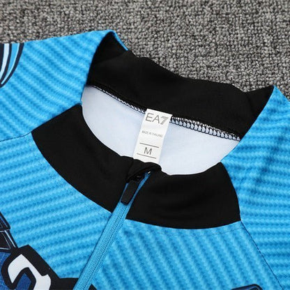 25/26 Napoli Training Blue Kids Size Tracksuit from FootballPrestige.club - Premium Football Kits