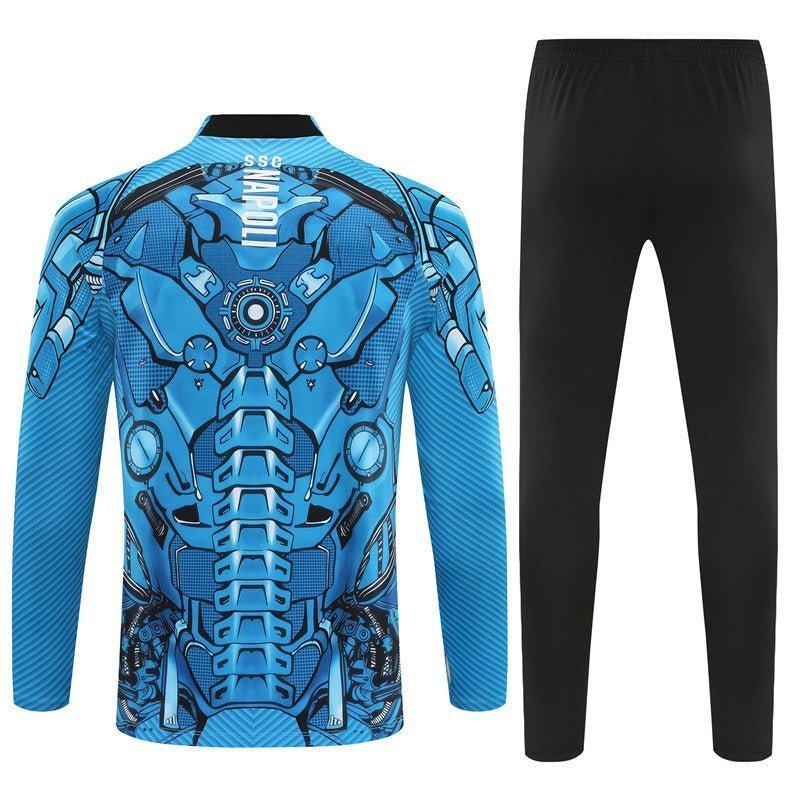 25/26 Napoli Training Blue Tracksuit from FootballPrestige.club - Premium Football Kits