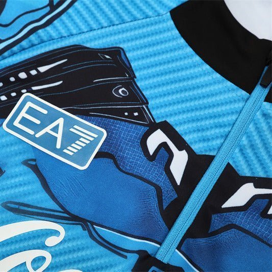 25/26 Napoli Training Blue Tracksuit from FootballPrestige.club - Premium Football Kits