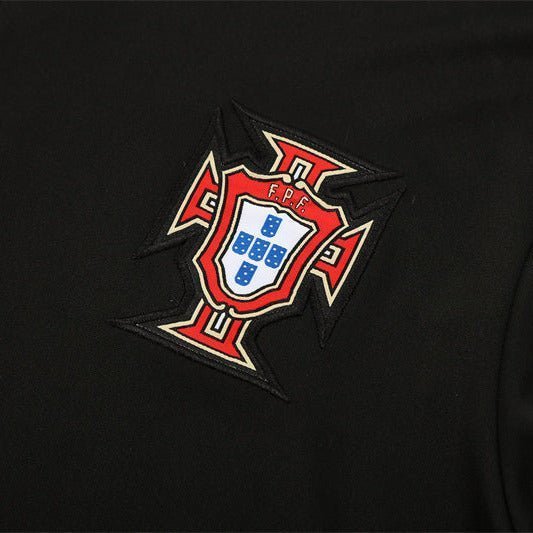 25/26 Portugal Training Black Tracksuit from FootballPrestige.club - Premium Football Kits