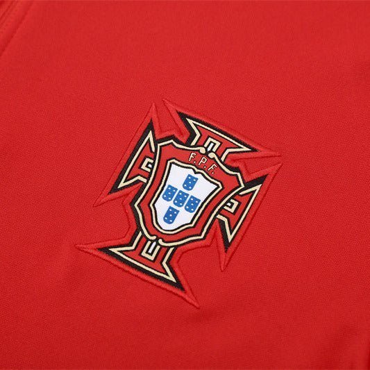 25/26 Portugal Training Red Kids Size Tracksuit from FootballPrestige.club - Premium Football Kits
