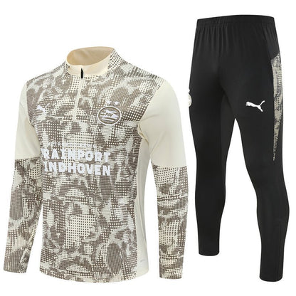 25/26 PSV Training White Tracksuit from FootballPrestige.club - Premium Football Kits