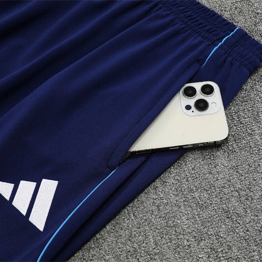 25/26 Real Madrid Training Blue Kids Size Tracksuit from FootballPrestige.club - Premium Football Kits