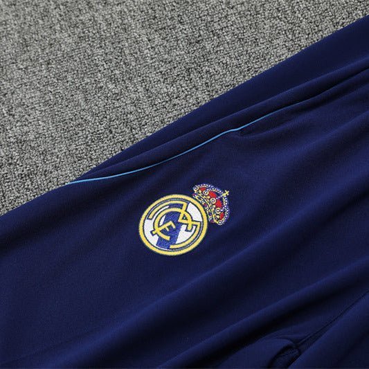25/26 Real Madrid Training Blue Kids Size Tracksuit from FootballPrestige.club - Premium Football Kits