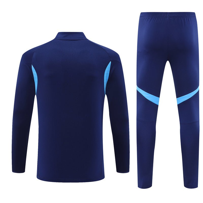 25/26 Real Madrid Training Blue Tracksuit from FootballPrestige.club - Premium Football Kits
