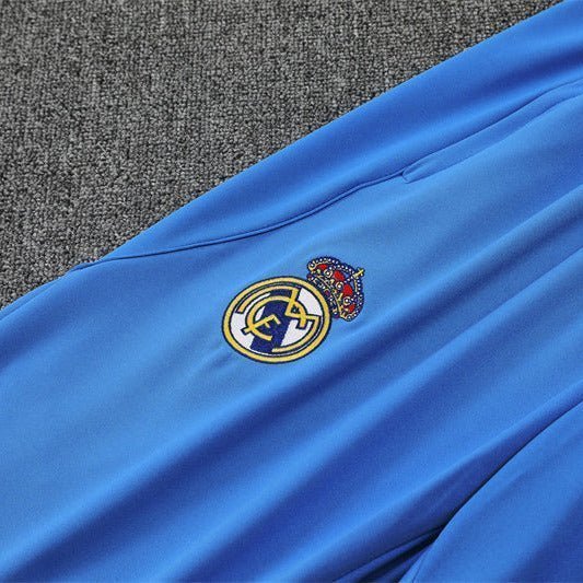 25/26 Real Madrid Training Light Blue Tracksuit from FootballPrestige.club - Premium Football Kits